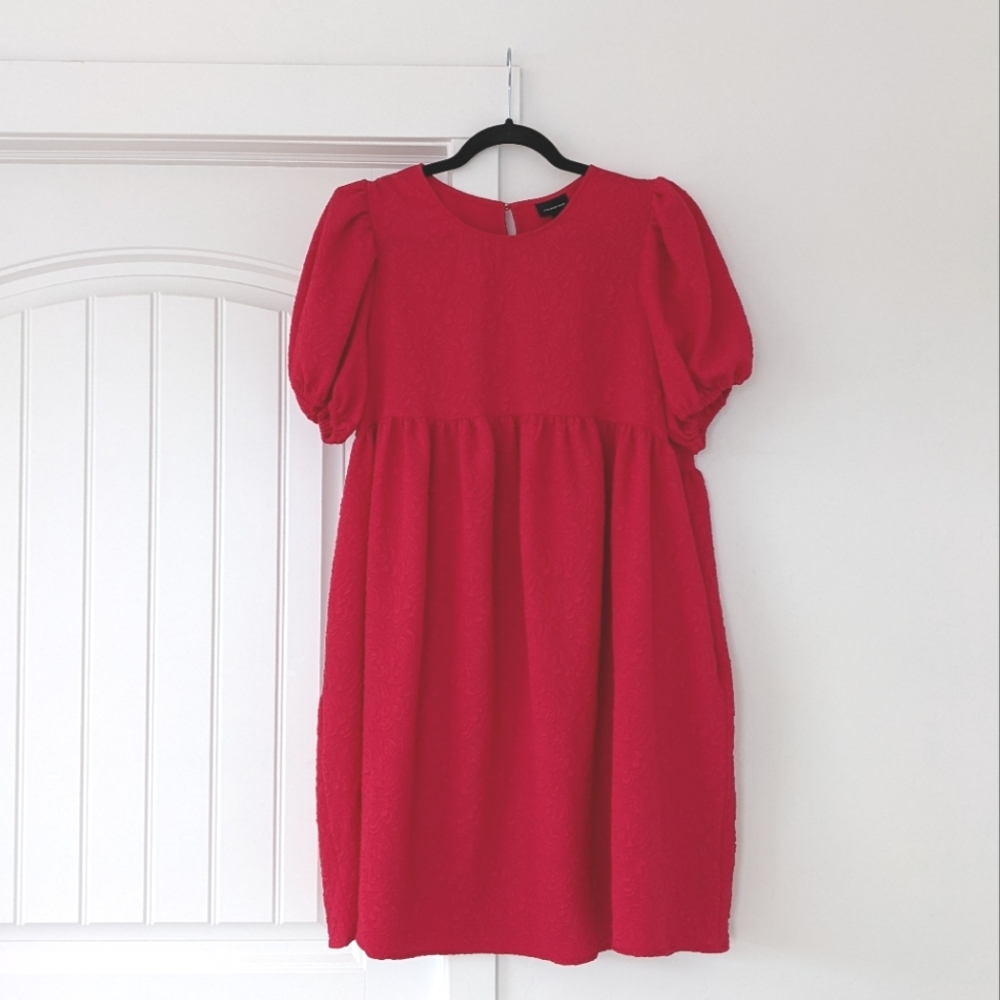 Red babydoll dress